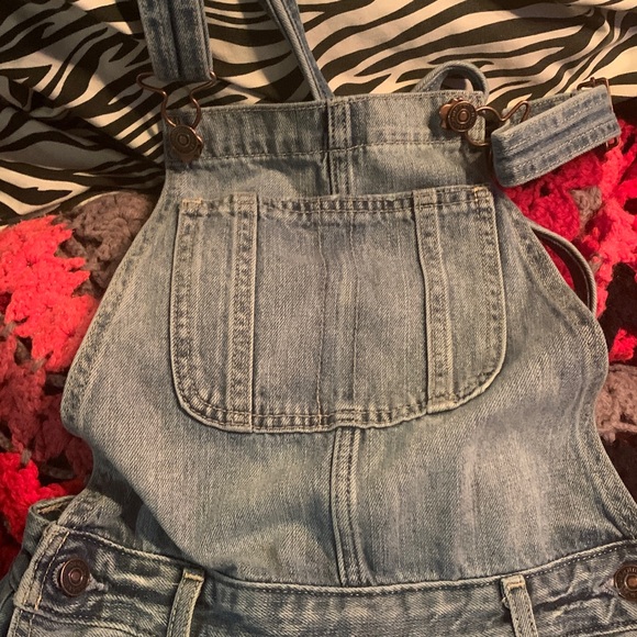 Vintage Abercrombie & Fitch Classic Blue Denim Overalls - Picture 4 of 6